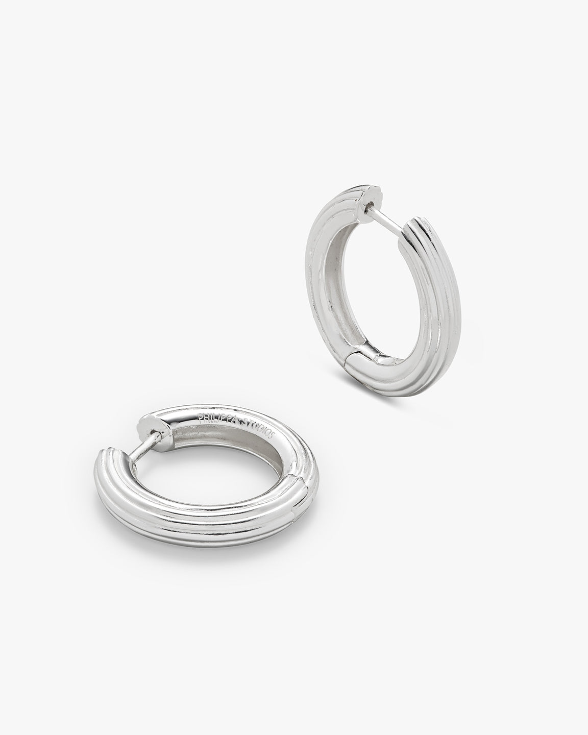 Bold Grooved Hoops Large