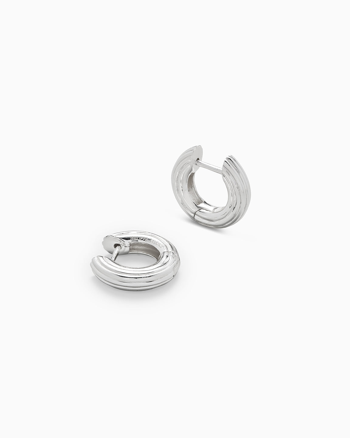 Bold Grooved Hoops Small