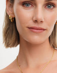 Bold Grooved Hoops Small
