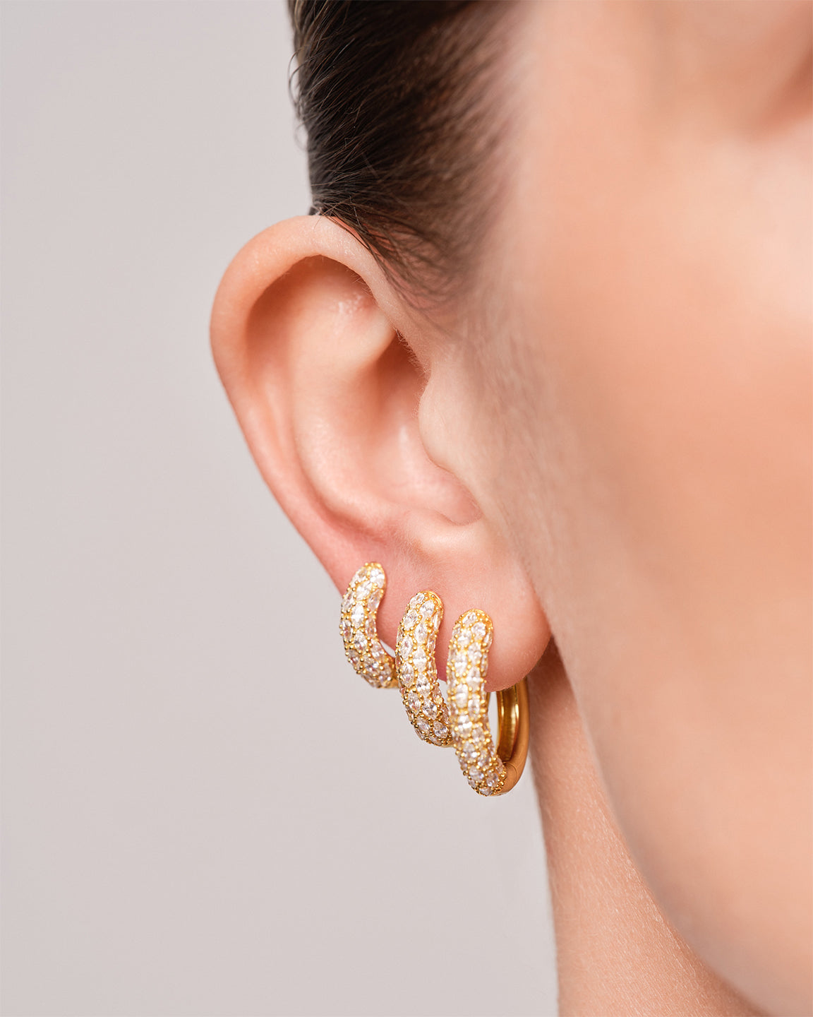 Bold Marquise Hoops Large