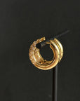 Bold Marquise Hoops Large
