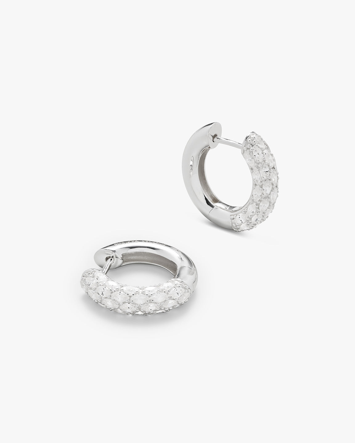 Bold Marquise Hoops Medium