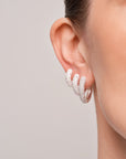 Bold Marquise Hoops Medium