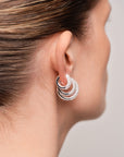 Bold Marquise Hoops Small