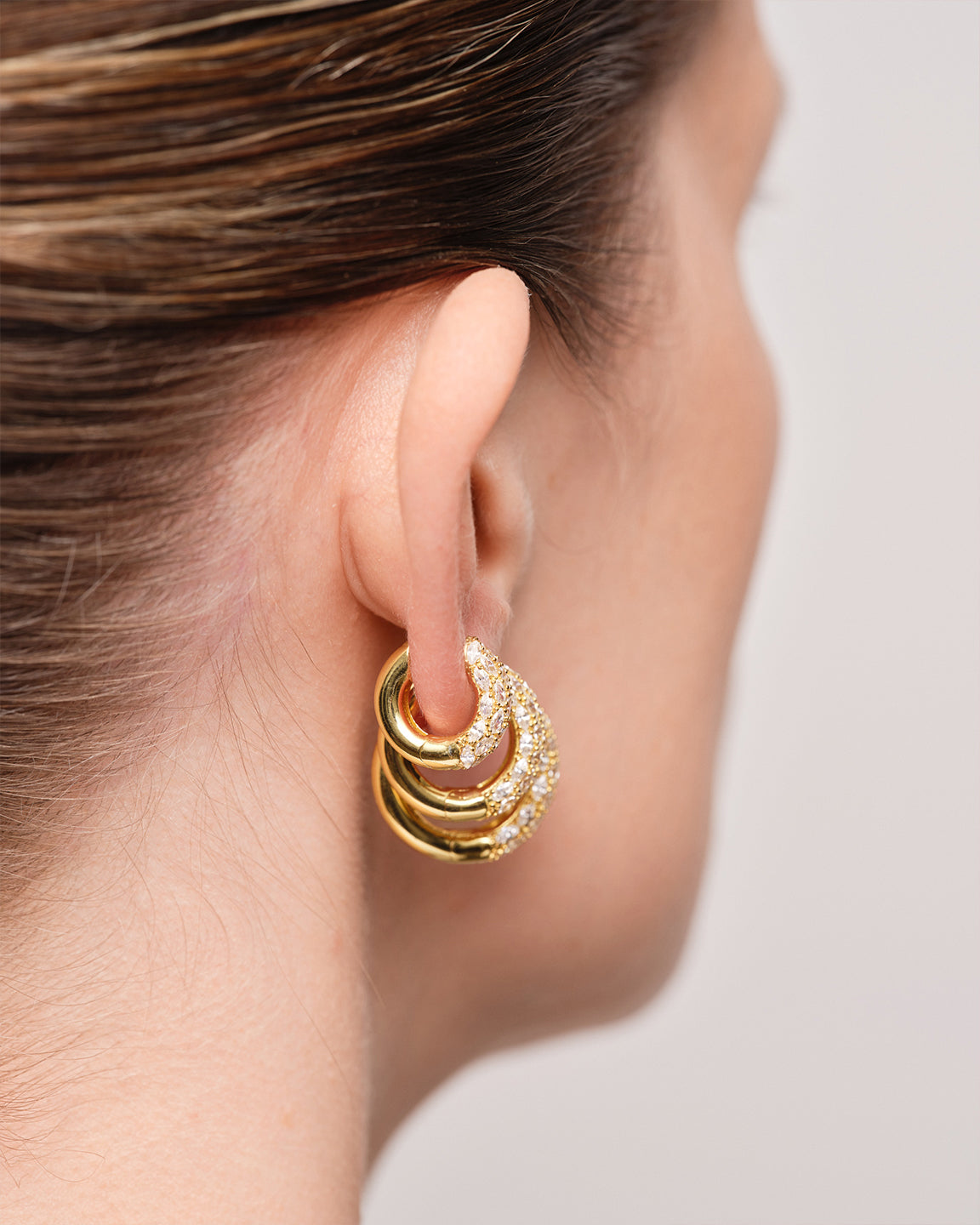 Bold Marquise Hoops Small