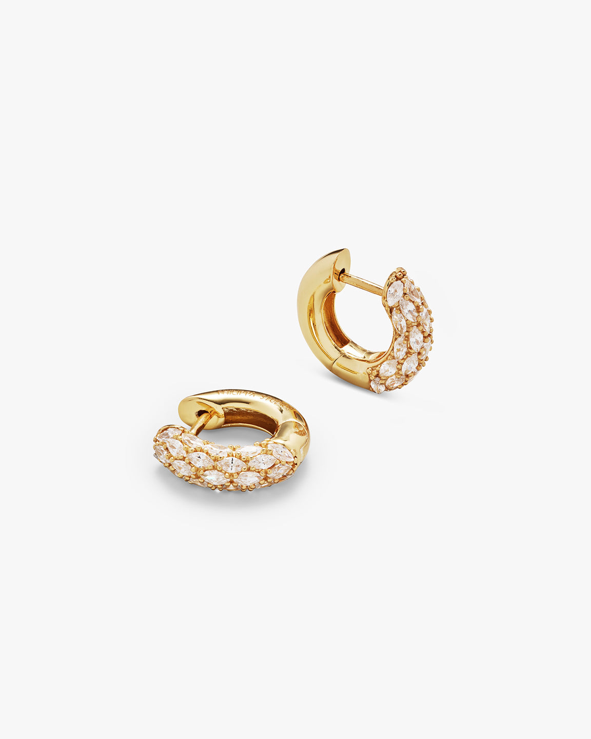 Bold Marquise Hoops Small