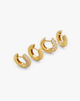 Bold Pave Hoops Large