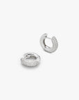 Bold Pave Hoops Small