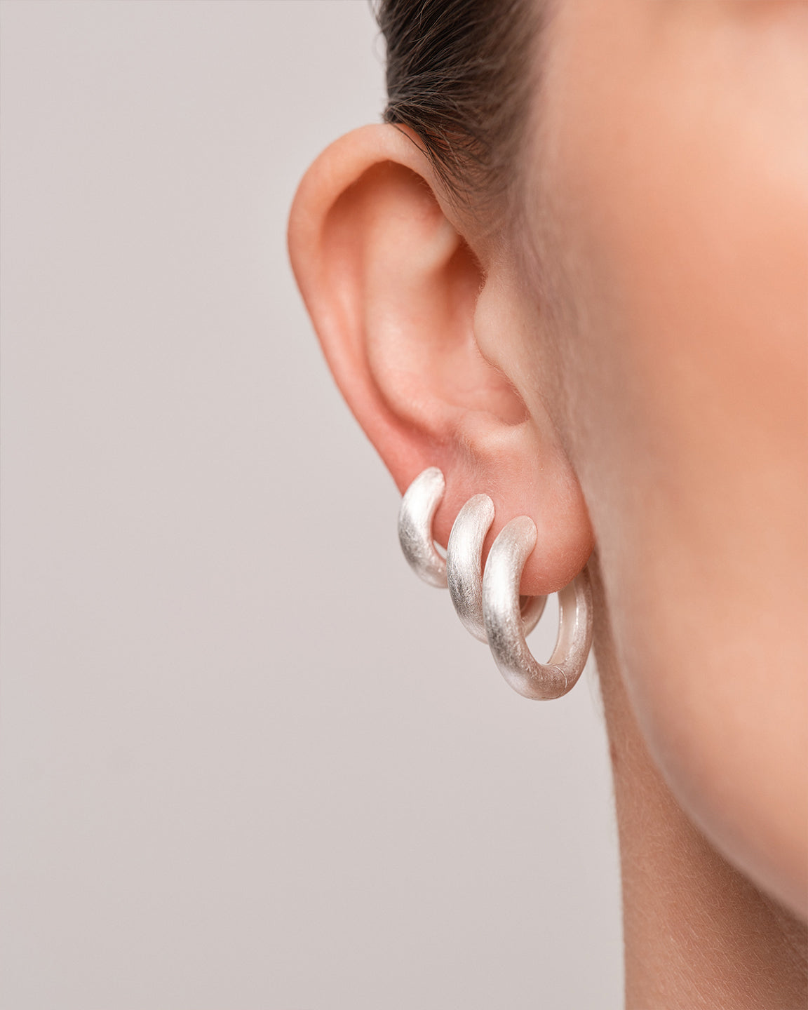 Bold Satin Hoops Large