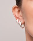 Bold Satin Hoops Large