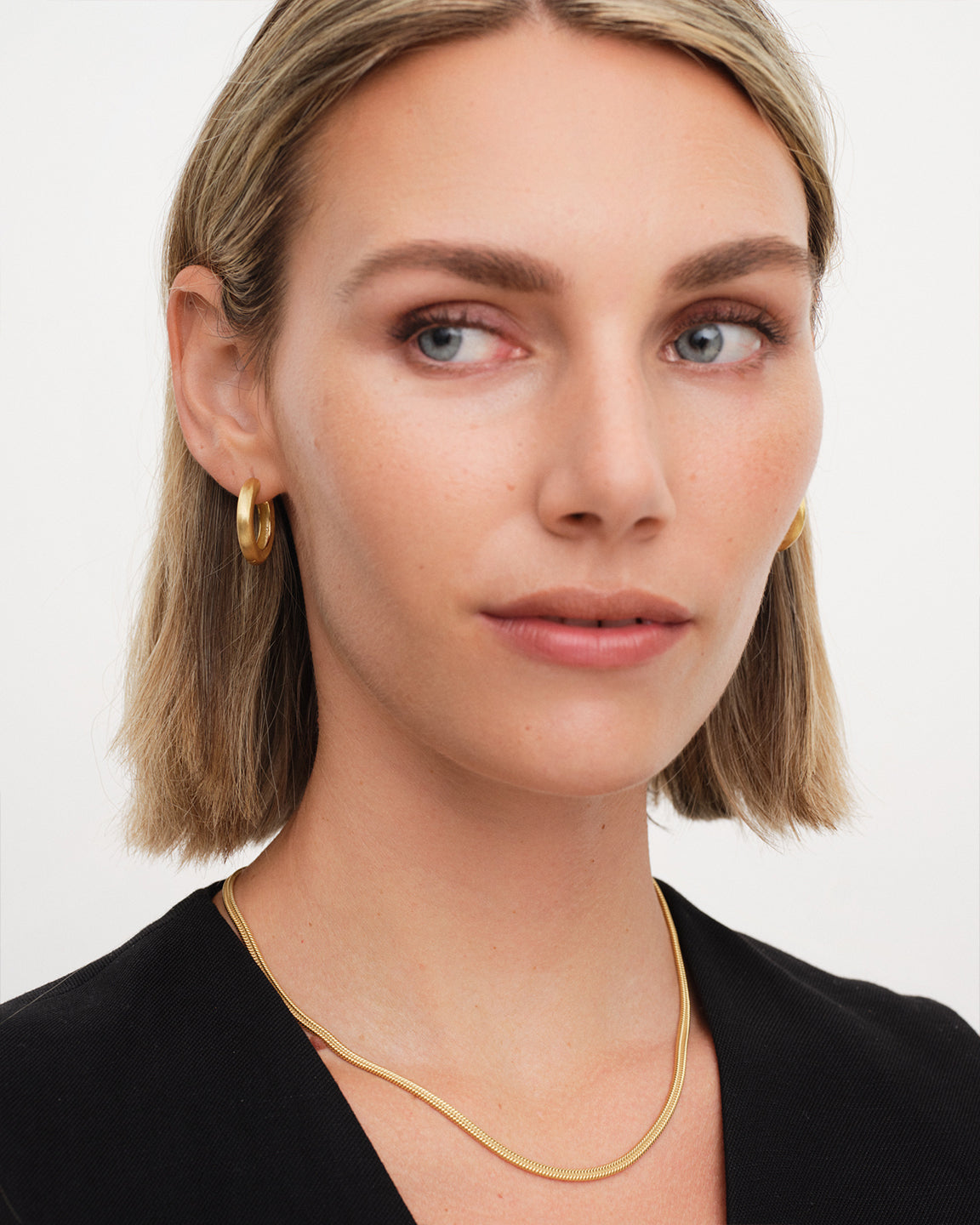 Bold Satin Hoops Large