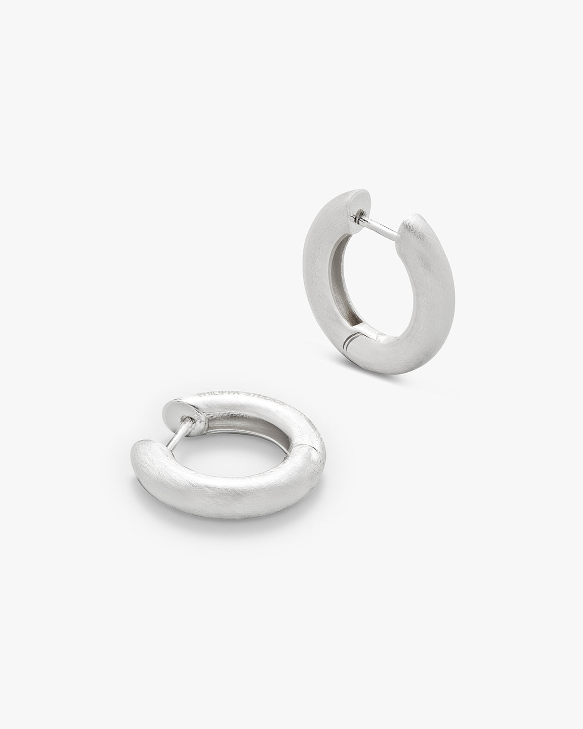 Bold Satin Hoops Medium