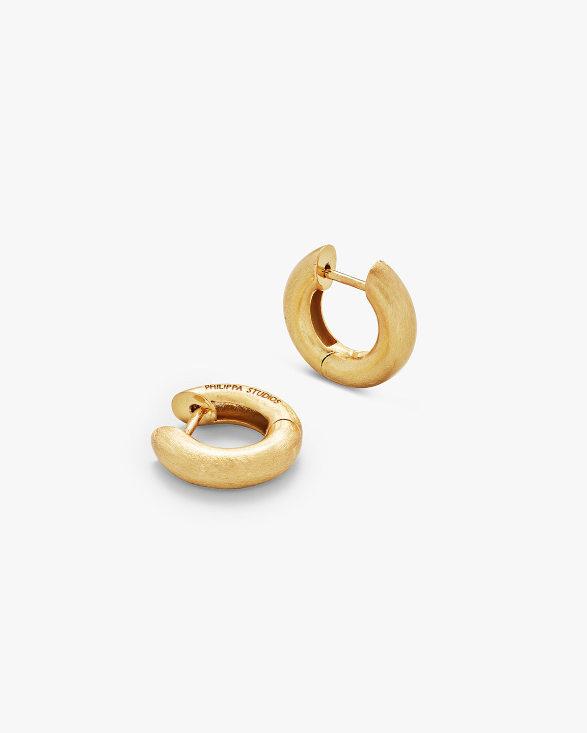 Bold Satin Hoops Small