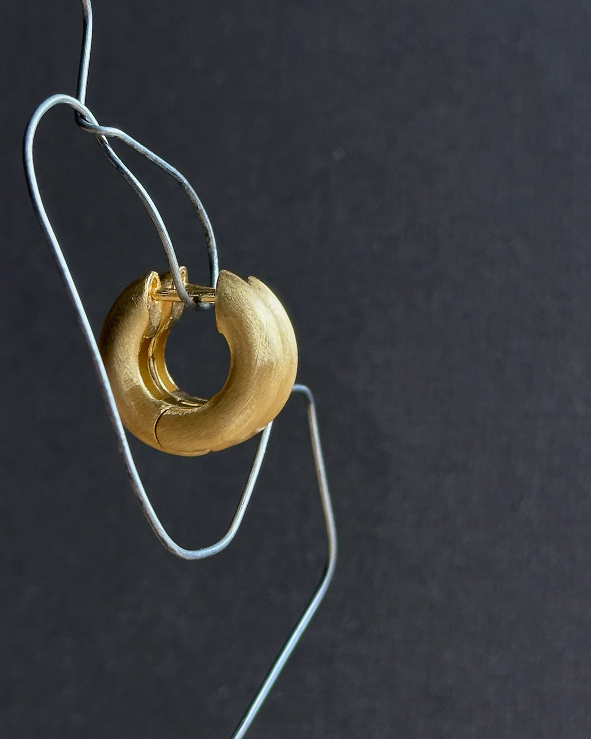 Bold Satin Hoops Small