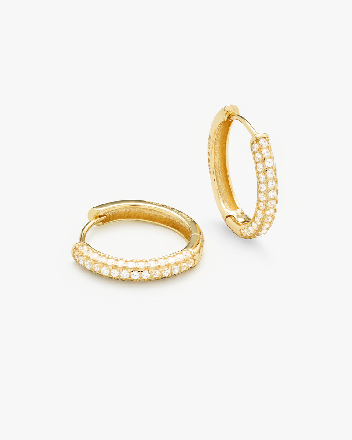 Classic Pave Hoops Large