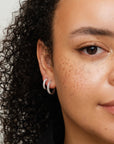 Classic Pave Hoops Medium