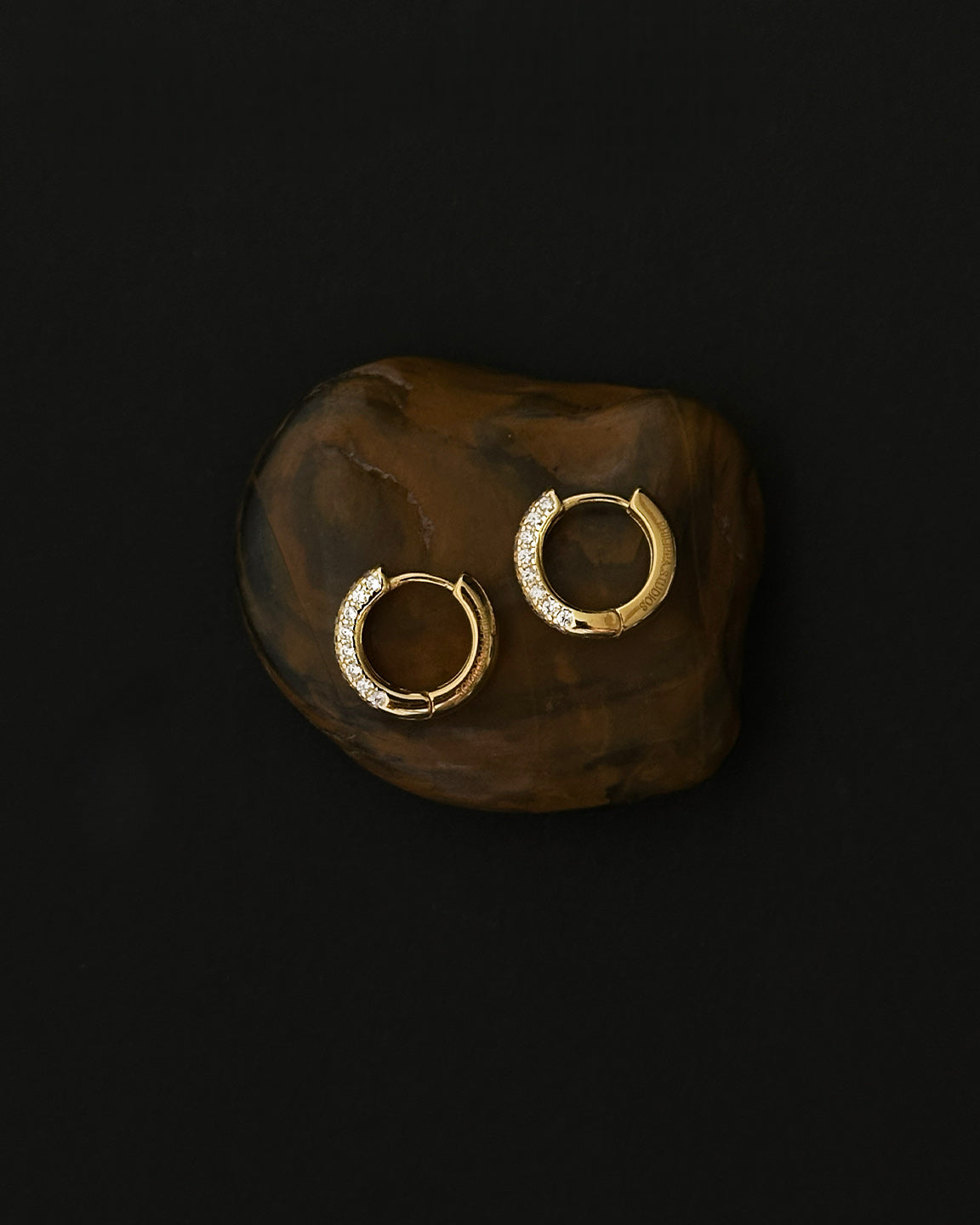Classic Pave Hoops Small