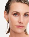 Classic Satin Hoops L Gull