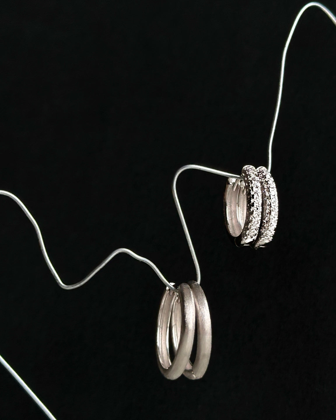 Classic Satin Hoops Large