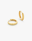 Classic Satin Hoops M Gull