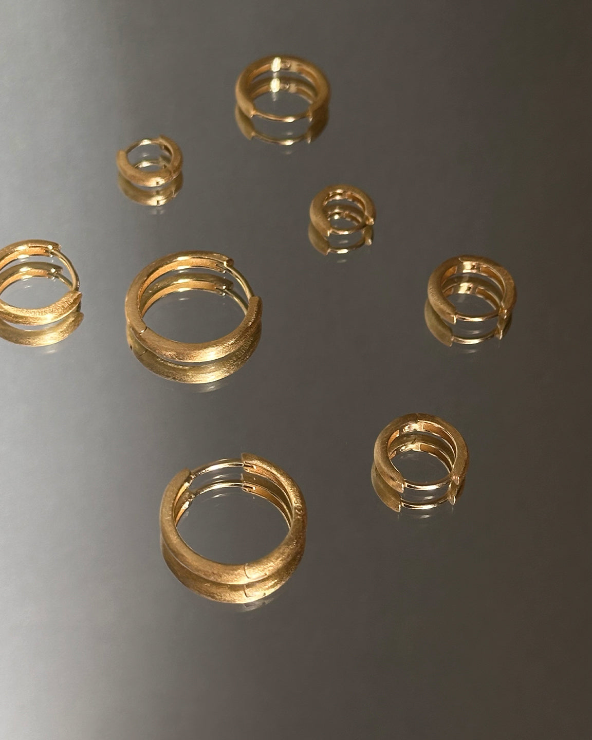 Classic Satin Hoops Small