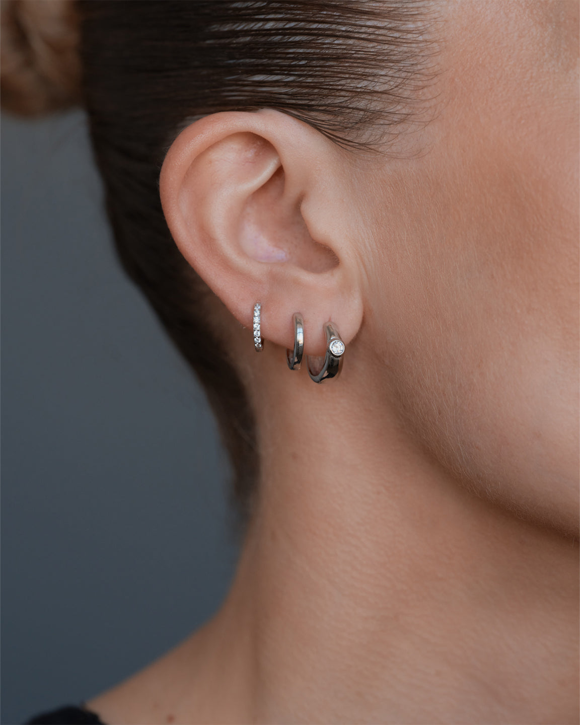 Dome Hoops White Medium