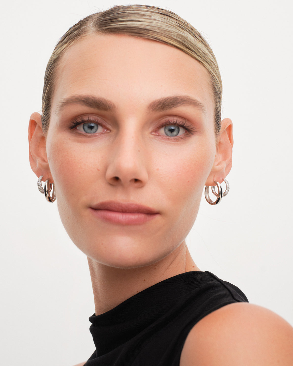 Dome Pave Hoops Large