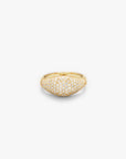 Dome Pave Ring Gull