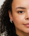 Dome Satin Hoops Large