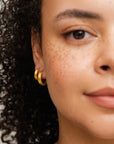 Dome Satin Hoops L Gull