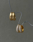 Dome Satin Hoops Medium