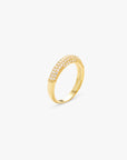 Dome Slim Pave Ring Gull
