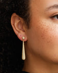 Drop Dew Pave Studs Gull