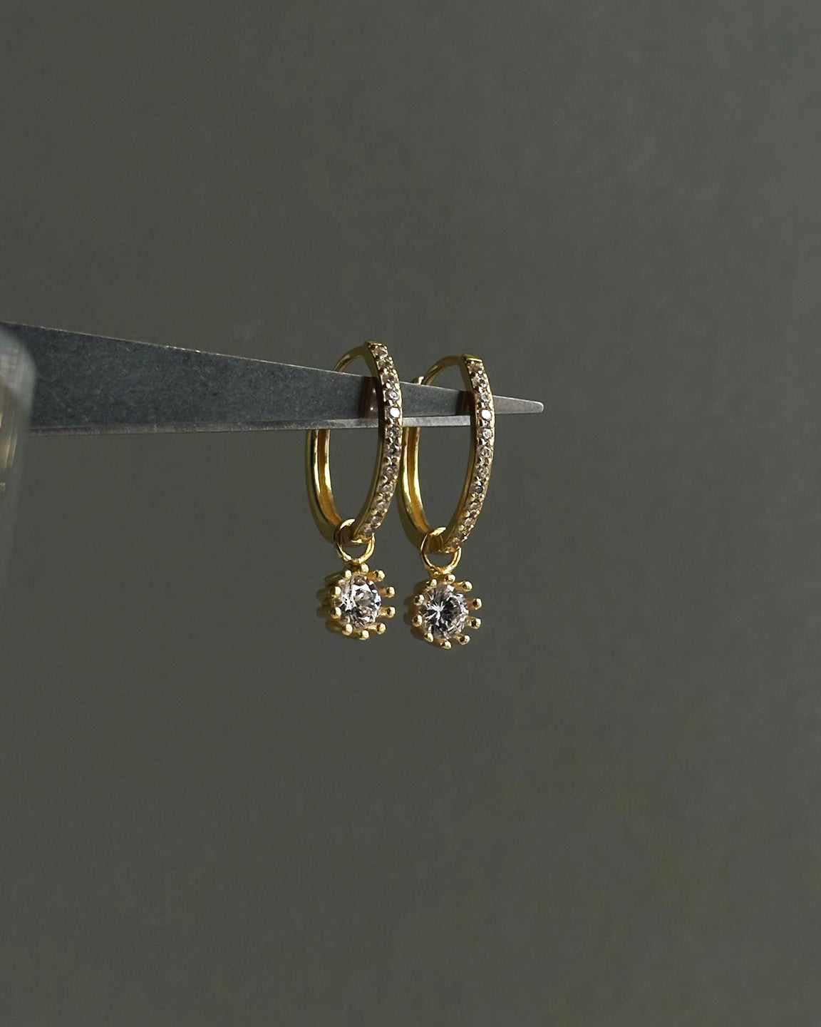 Pave Hoops Large