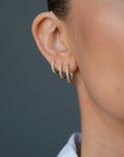 Pave Hoops Medium
