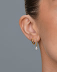 Pave Hoops Medium
