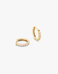 Pave Hoops Rosa Small