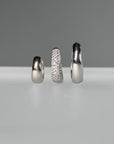 Dome Pave Hoops Medium