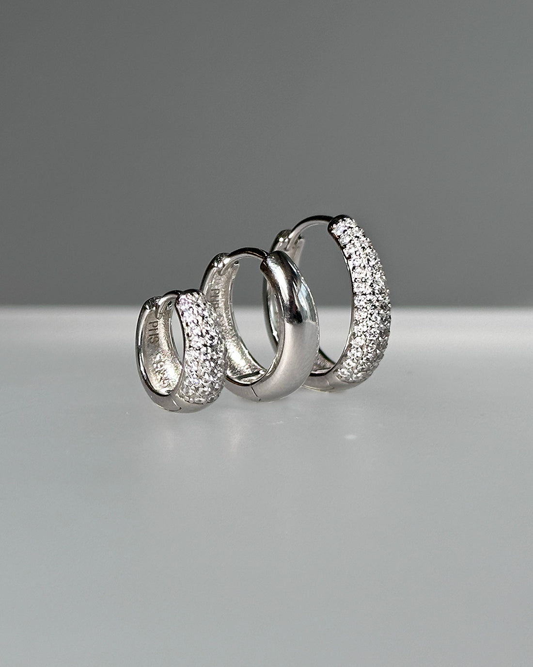 Dome Pave Hoops Large