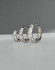 Dome Pave Hoops Medium