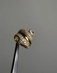Wave Pave Combo Ring Gull