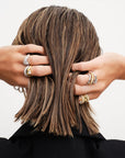 Wave Pave Combo Ring Gull