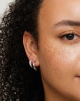 Wave Pave Hoops Medium