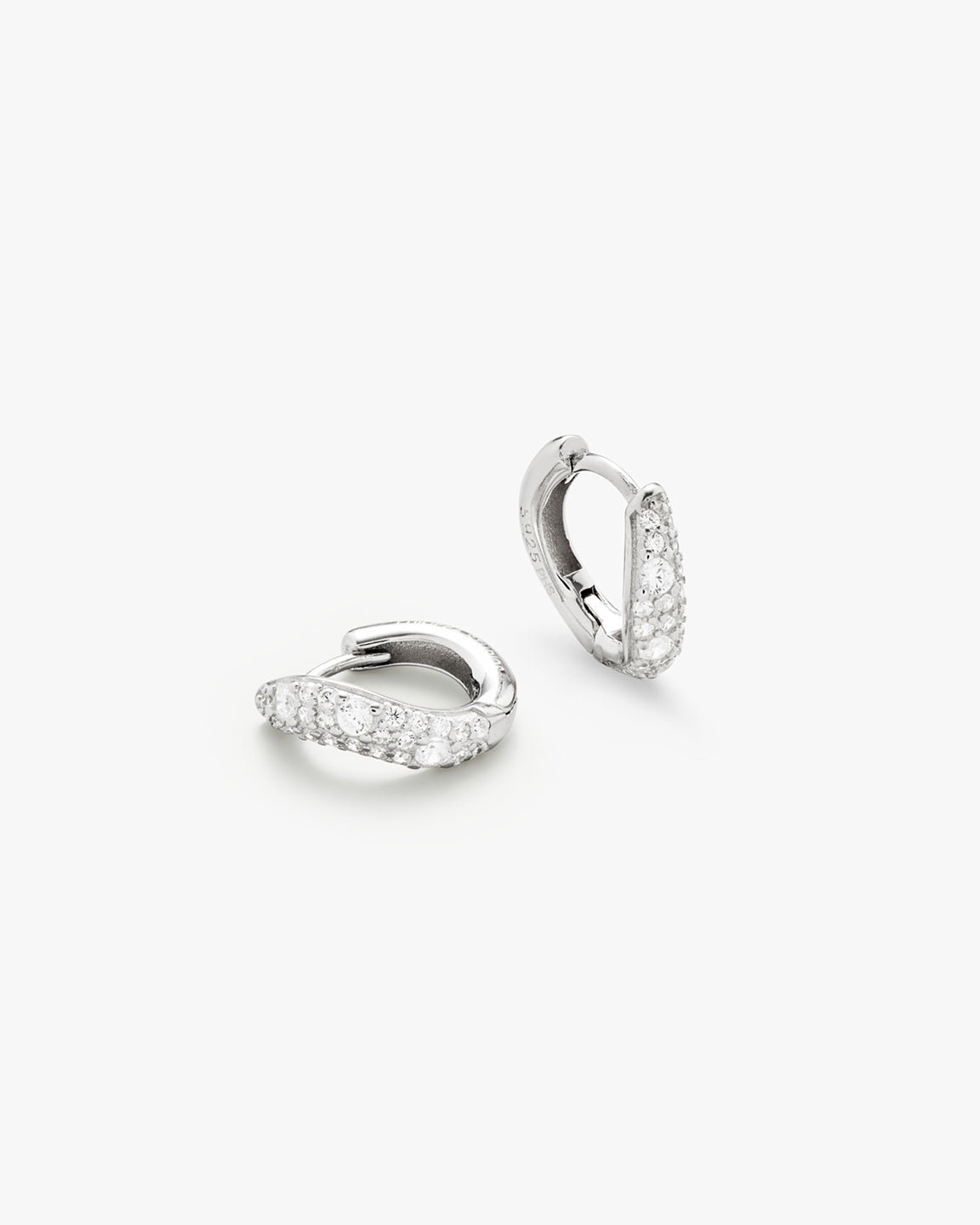Wave Pave Hoops Small