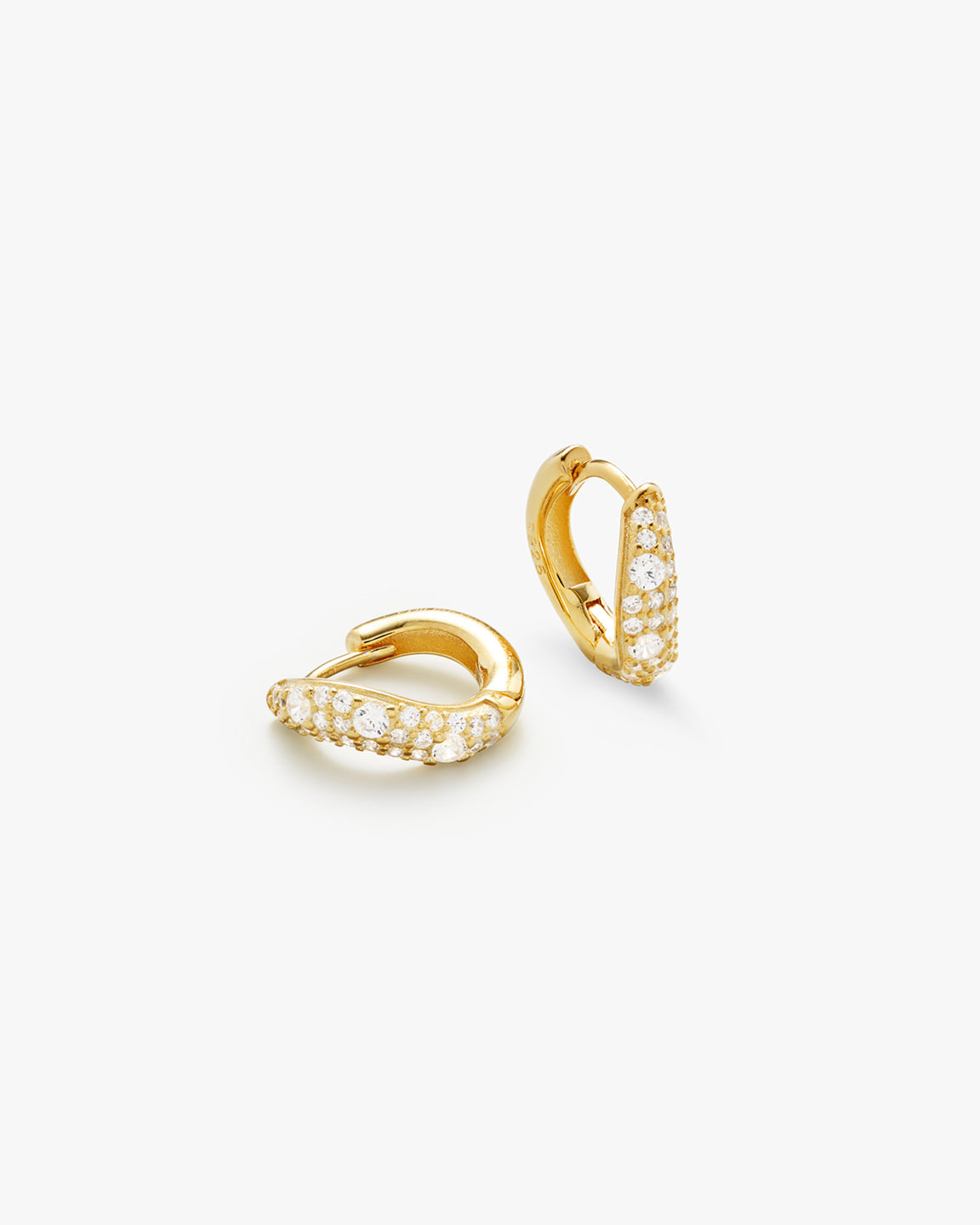 Wave Pave Hoops Small