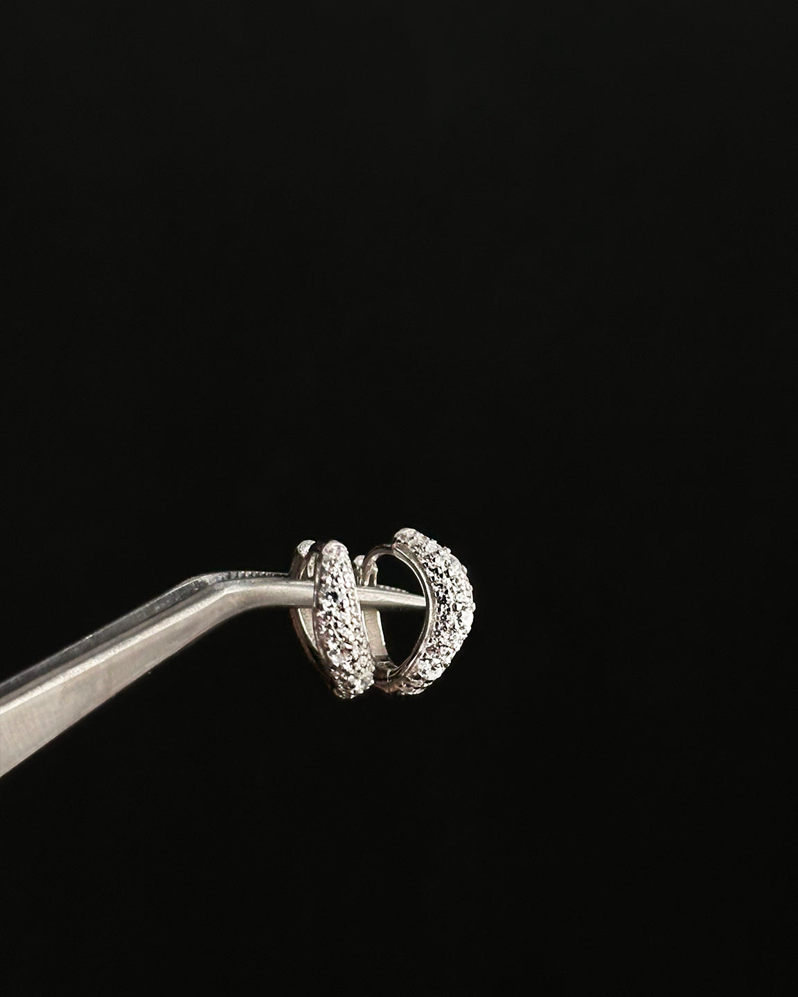 Wave Pave Hoops Small