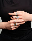 Wave Pave Ring