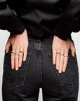Wave Pave Ring