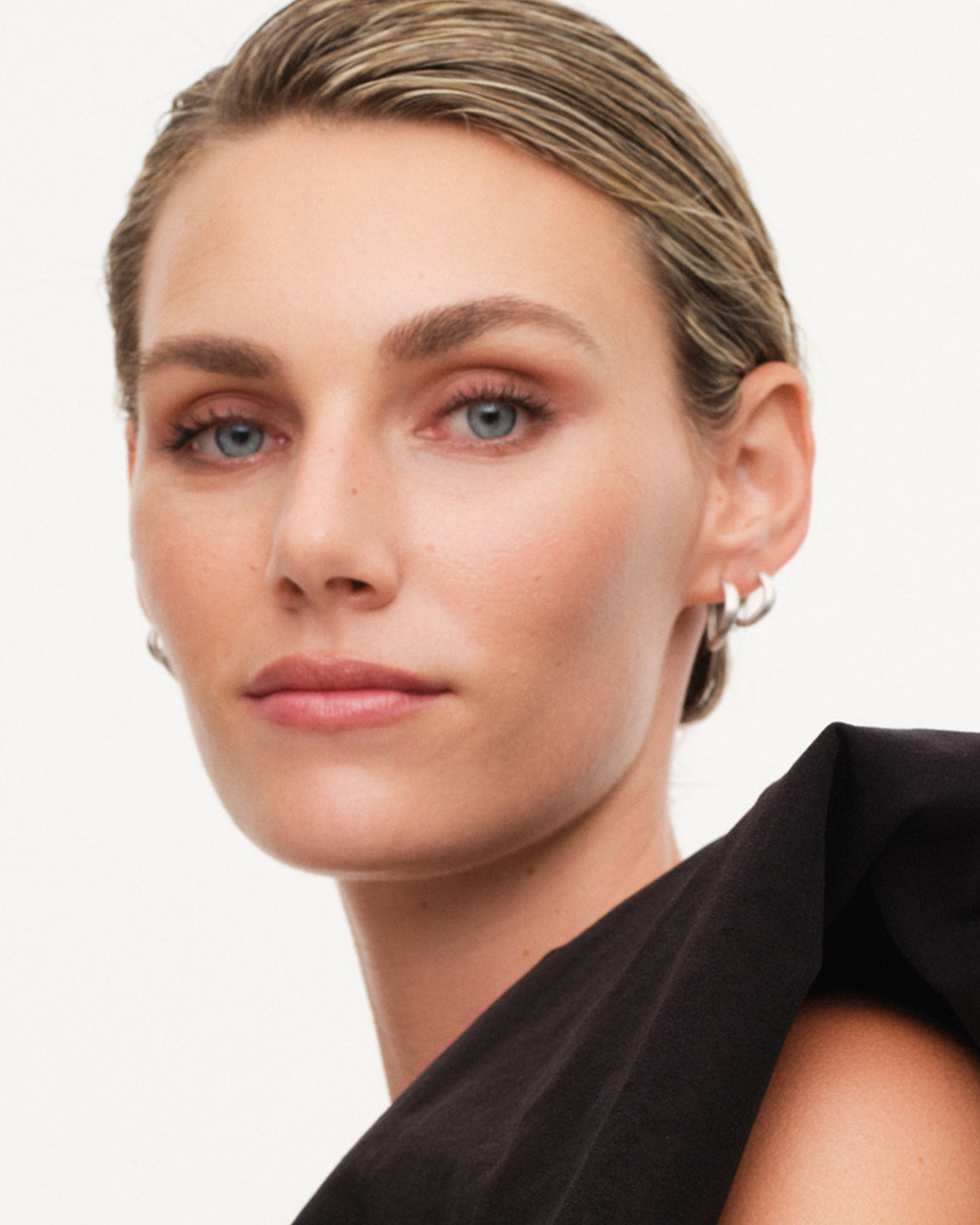 Wave Satin Hoops Large