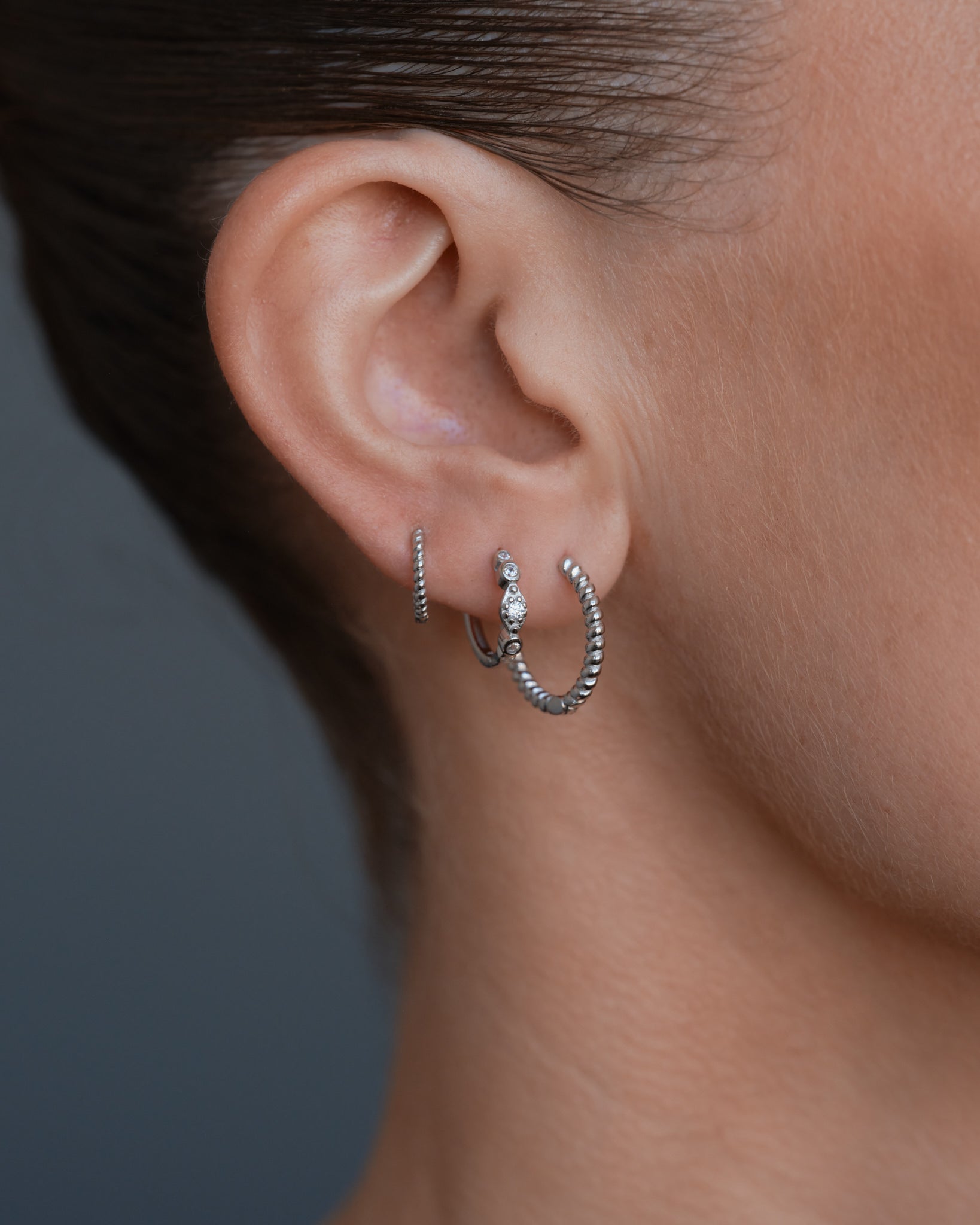 Twisted Hoops Small